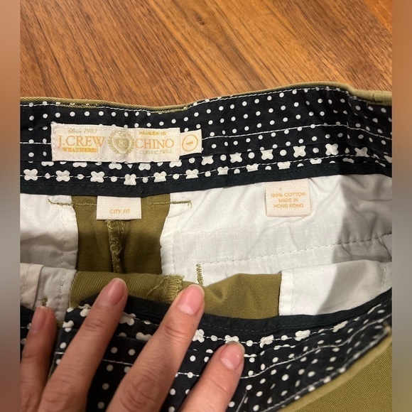 J. Crew stretch chino short size 4 green - Picture 8 of 10